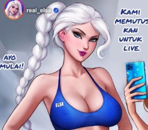 Elsa Frozen Aerobic Sambil Live Mesum